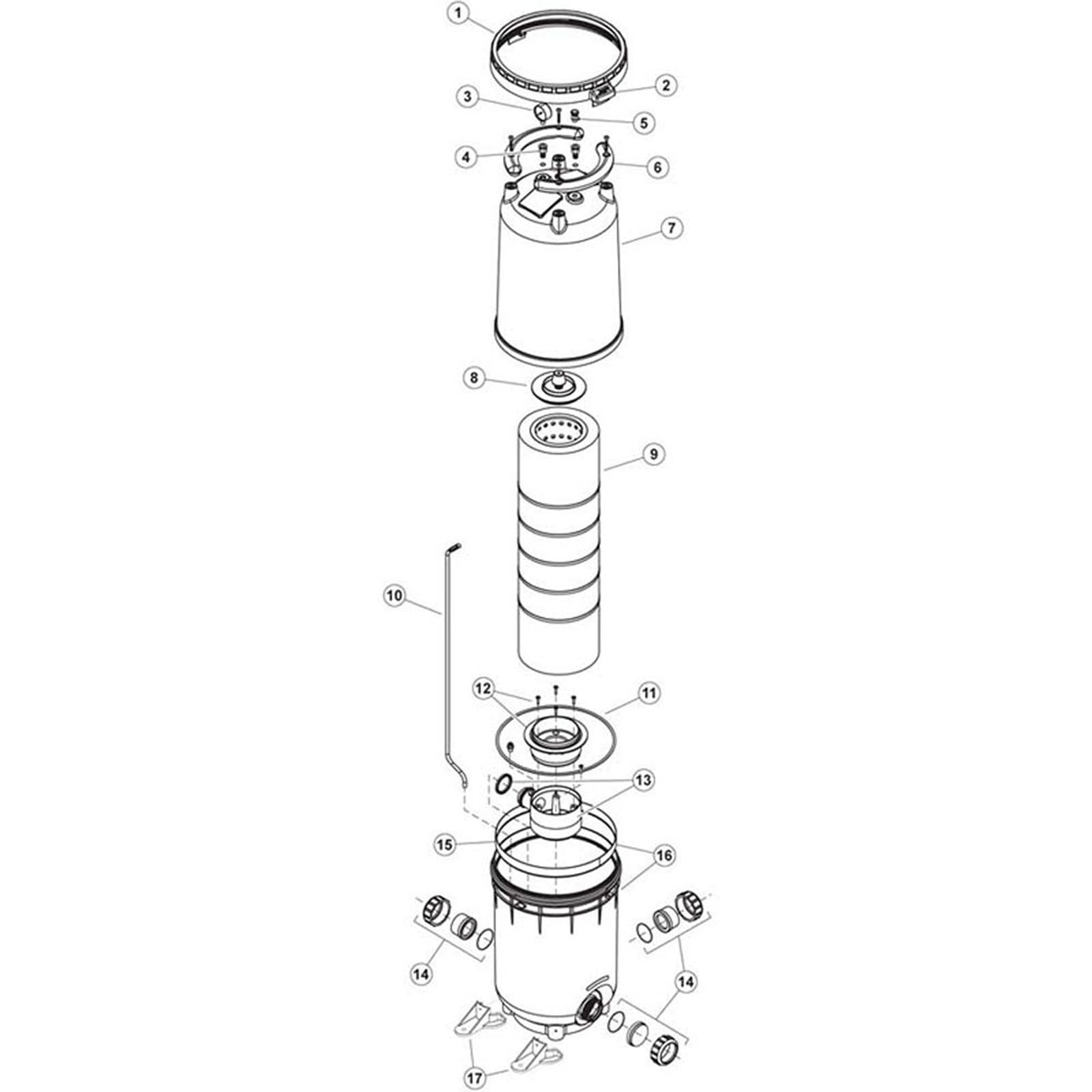 Cartridge Filter, Zodiac Jandy, CJ200, CJ250