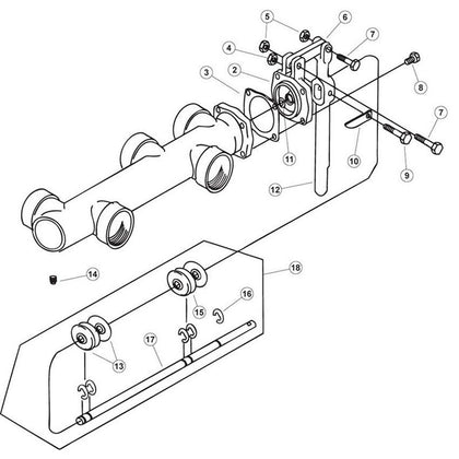 Pentair PacFab 1-1/2" Brass Backwash Valve