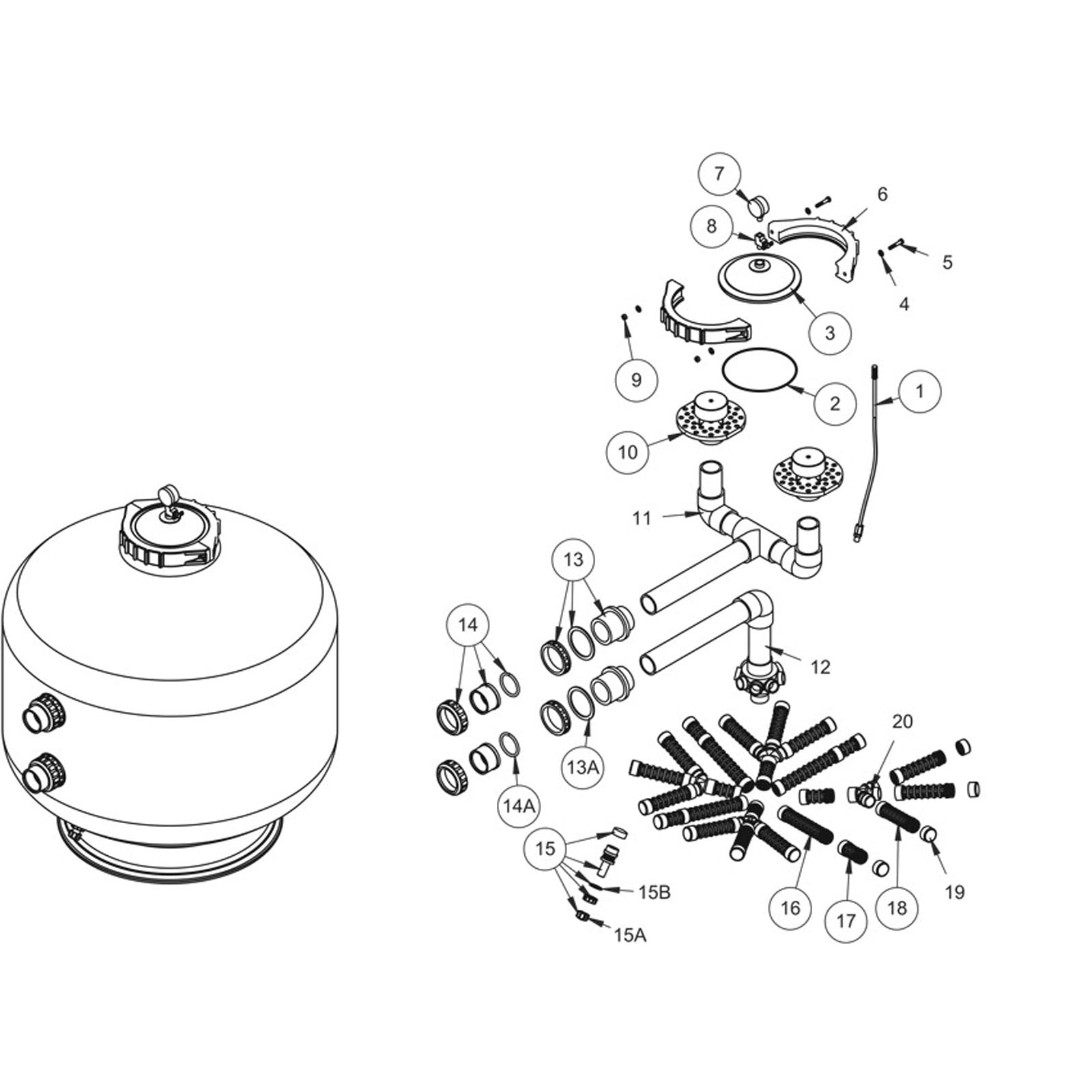 Sand Filter, Waterco HRV36, 2021 - Present