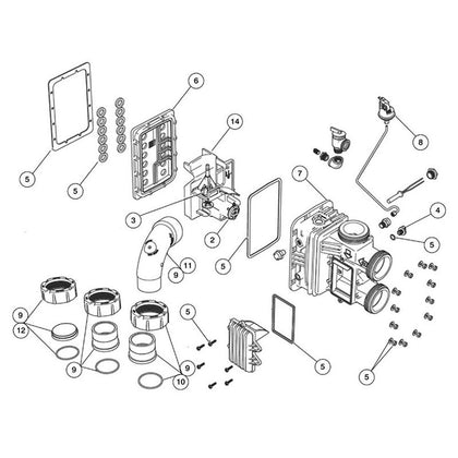 Zodiac Jandy JXi Gas Pool/Spa Heater - Water System