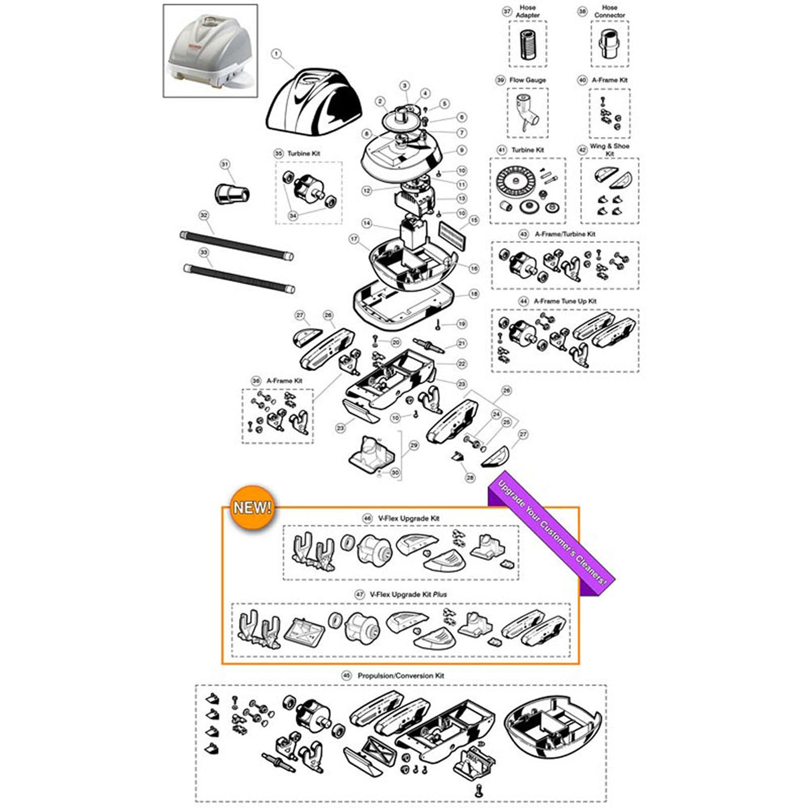 Hayward Navigator Concrete, Desert & Vinyl Model Cleaners