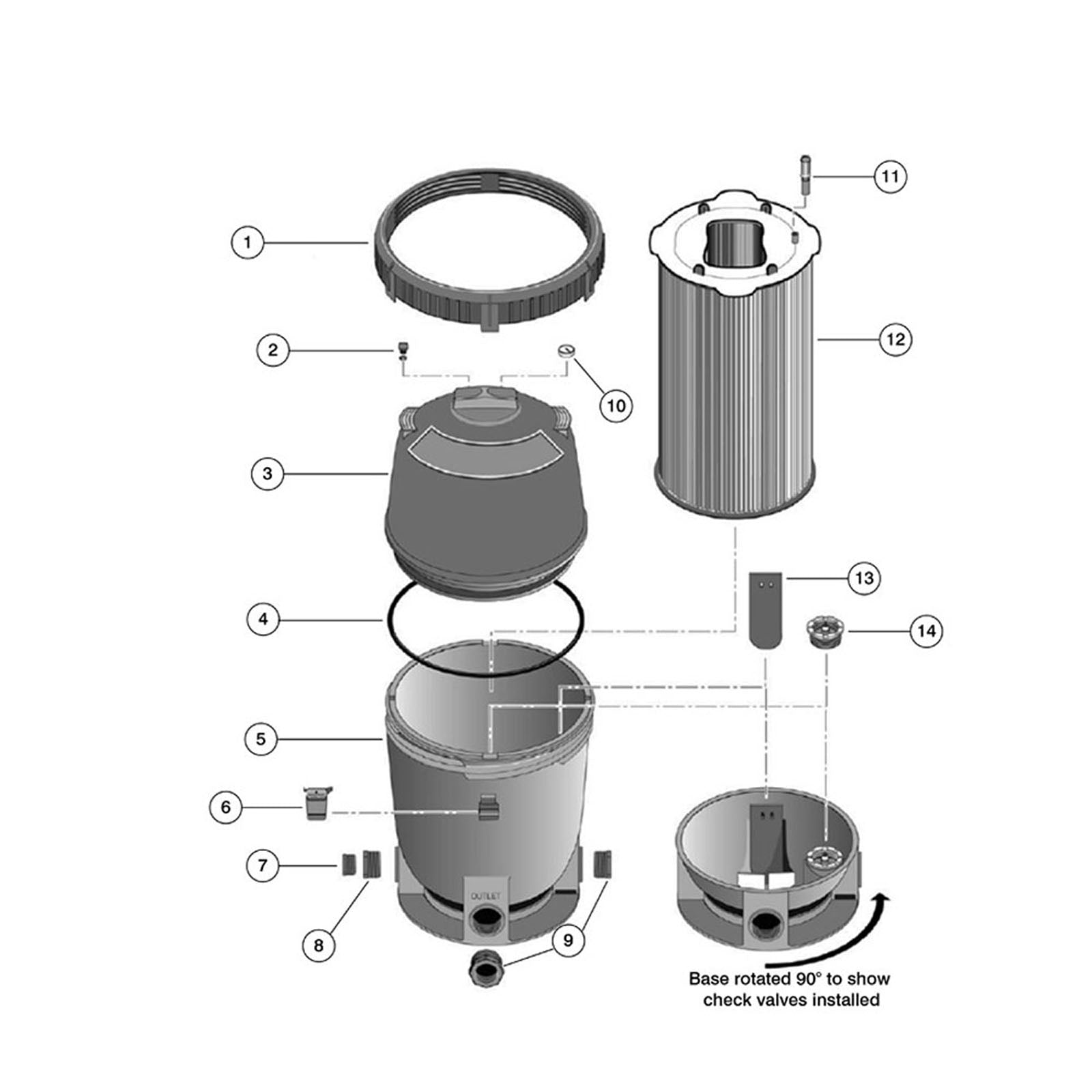 Sta-Rite/Pentair System:2 PLD Modular DE Filter Rpl Parts