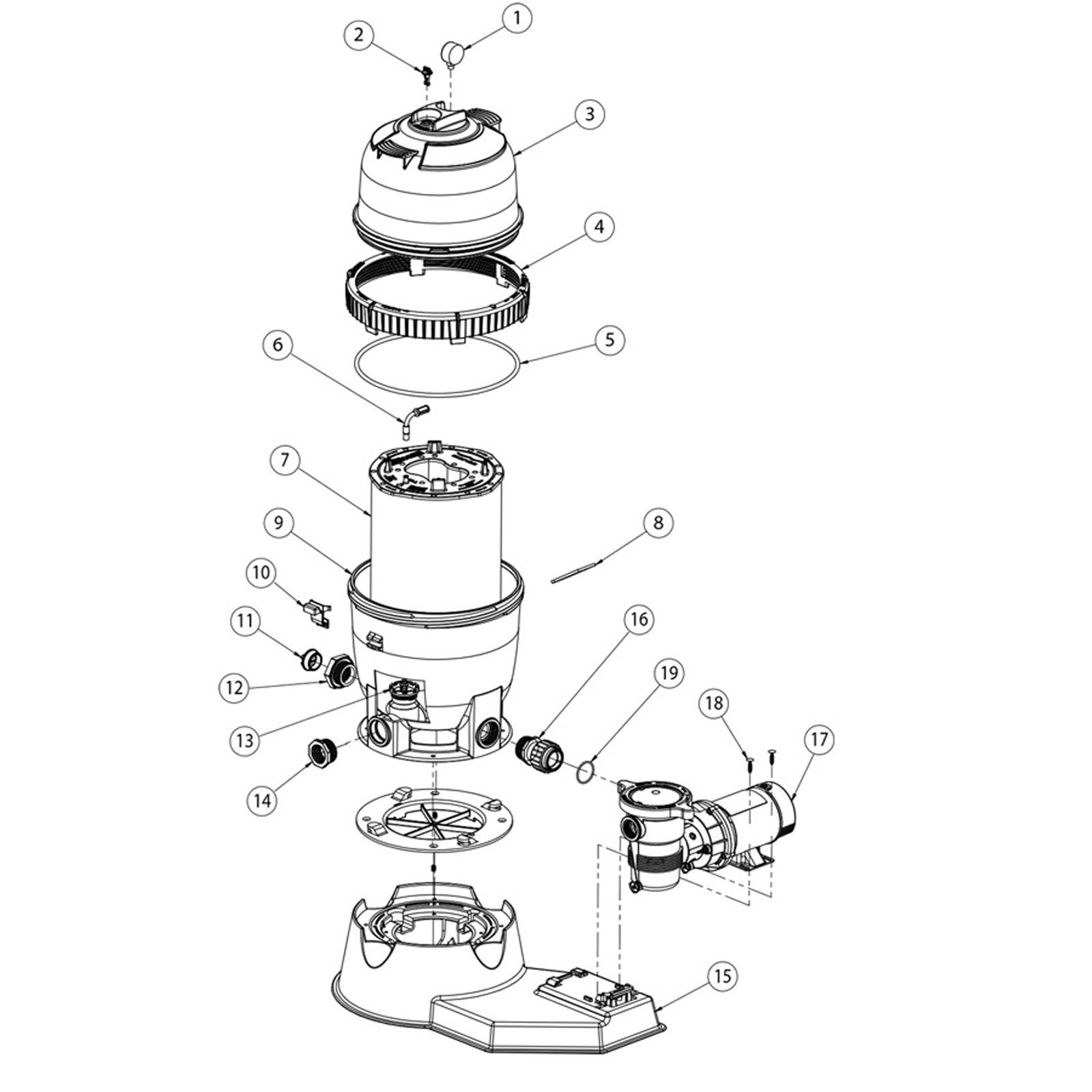 Sta-Rite/Pentair PLD Filter System Rpl Parts,2009 and Beyond