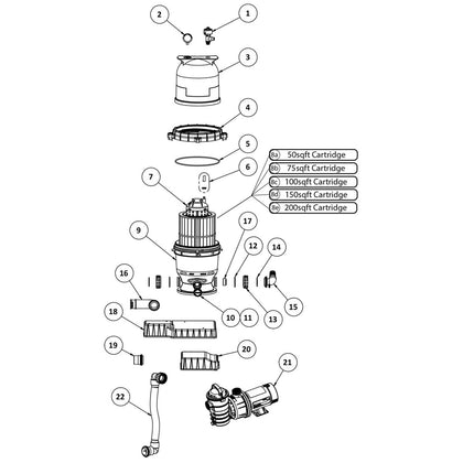 Cartridge Filter System, Pentair Clean & Clear, Before 2009