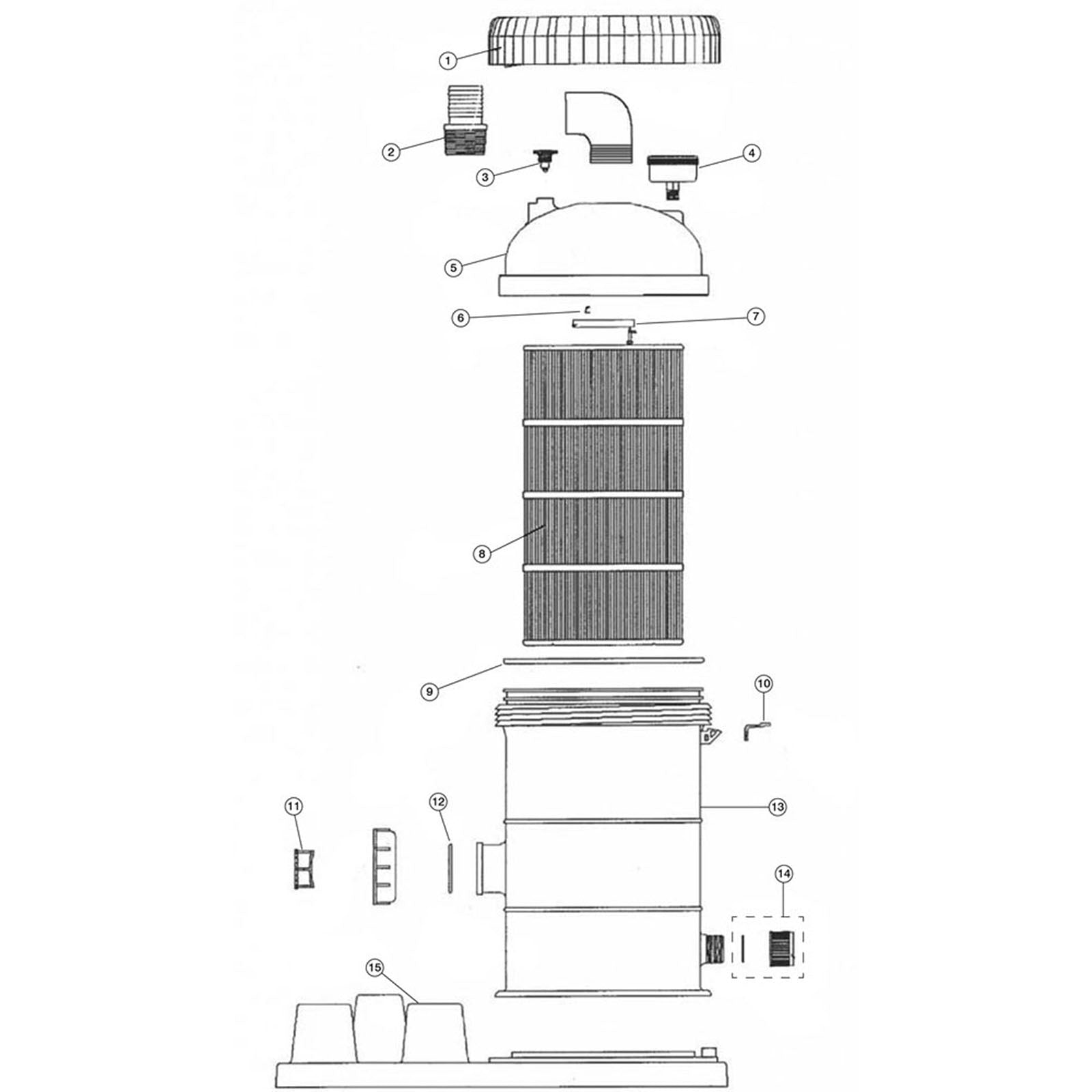 Cartridge Filter, Jacuzzi Splash Pak - CE/AGE