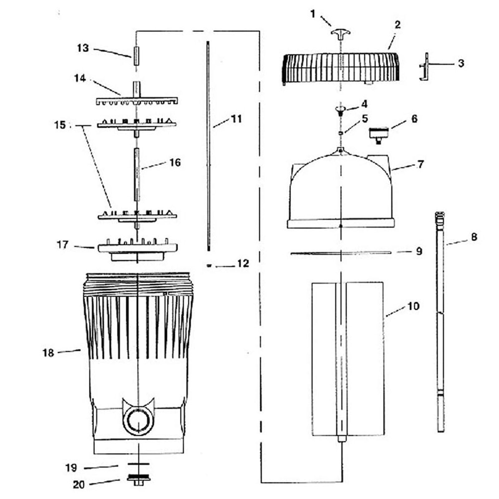 DE Filter, Jacuzzi, Avalanche AV40, AV60, AV80, AV100 Models