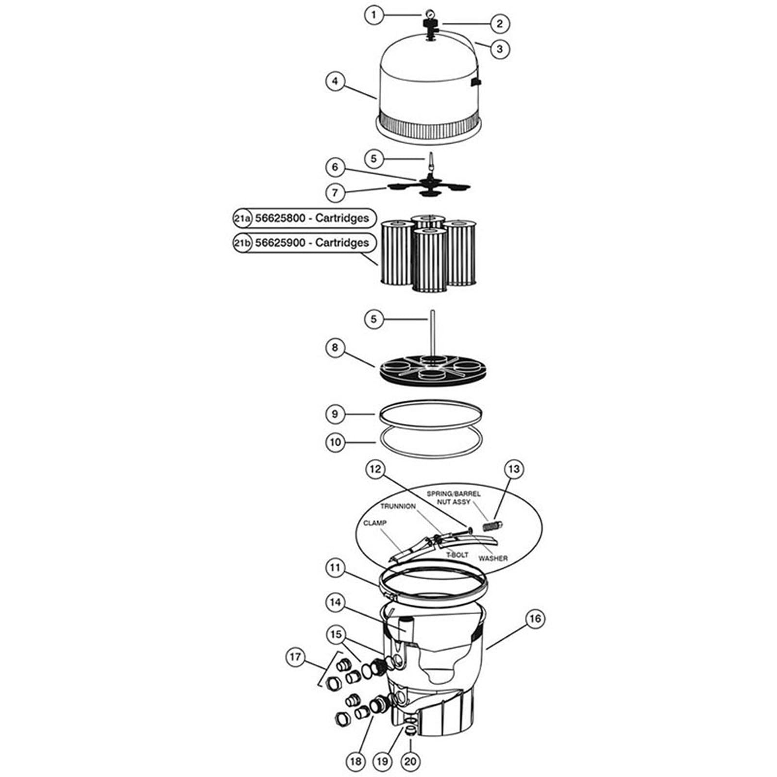 Cartridge Filter, Pentair American, Quantum RPM