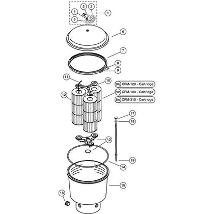 Cartridge Filter, Pentair Purex CFM