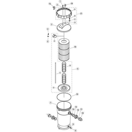 Cartridge Filter, Pentair Purex, DM