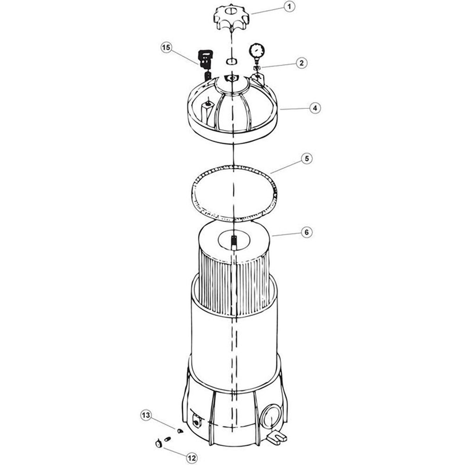 Cartridge Filter, Pent Am Prod, Commander