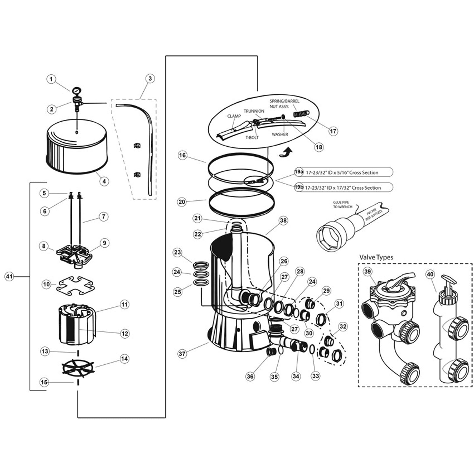 DE Filter, Pentair/American Products, Titan SS Tank