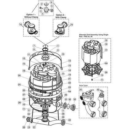 DE Filter, Pentair/PacFab, FNS Polymeric FNS24,36,48,60