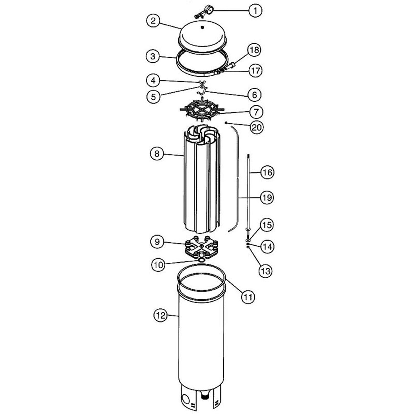 DE Filter, Pentair/Purex, 800 Series