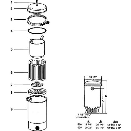 DE Separation Tank, Pentair/Purex