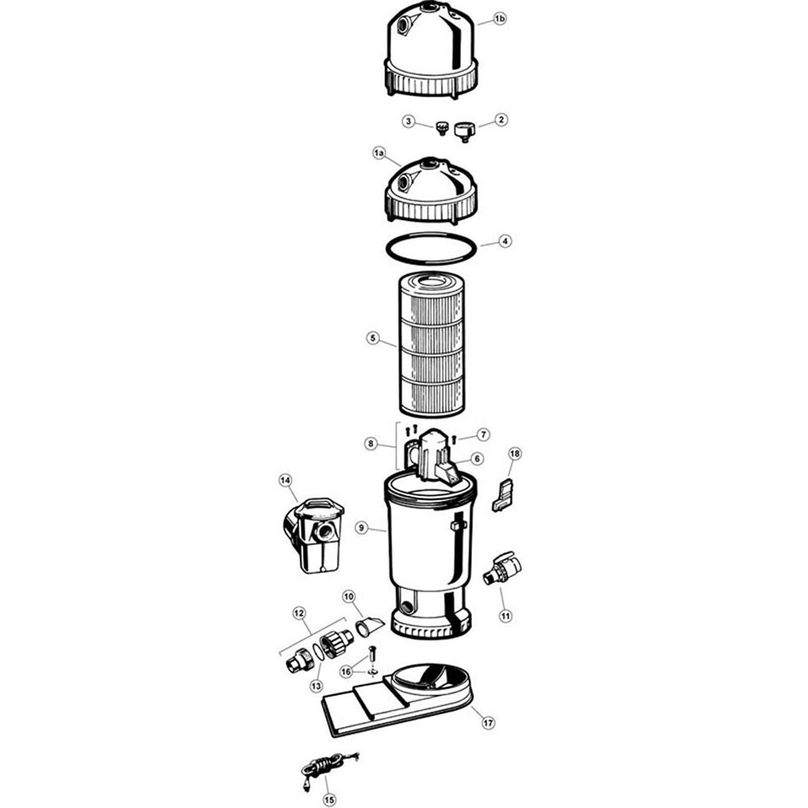 Cartridge Filter, Hayward, ASL - C850, C1250