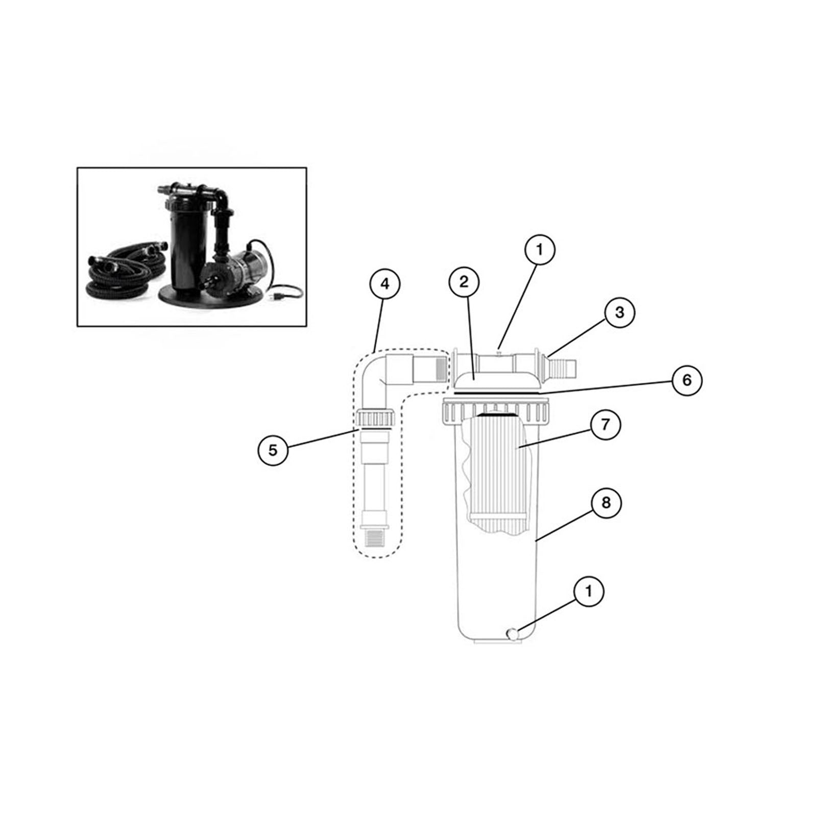 Pentair Predator II Mini-Cellular Media Filter System