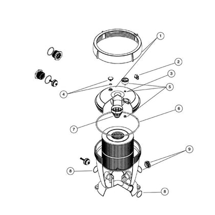 Astral 2500 Terra Cartridge Filter Replacement Parts