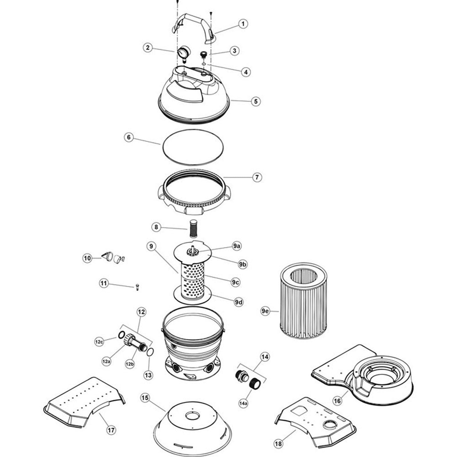 Cartridge Filter, Waterway, Clearwater