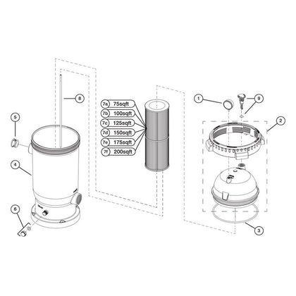 Cartridge Filter, Waterway, Pro Clean