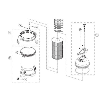 Cartridge Filter, Waterway, Pro Clean Plus