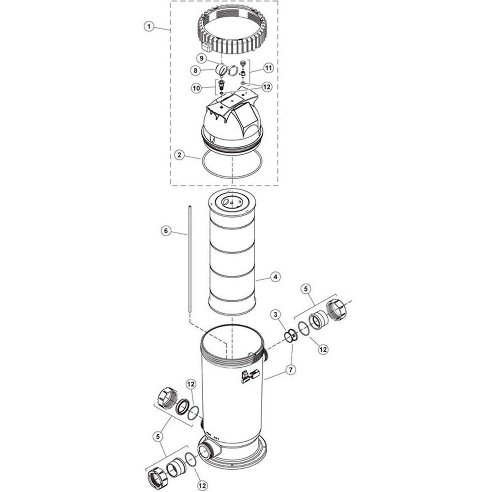 Cartridge Filter, Zodiac Jandy, CS100,CS150,CS200,CS250