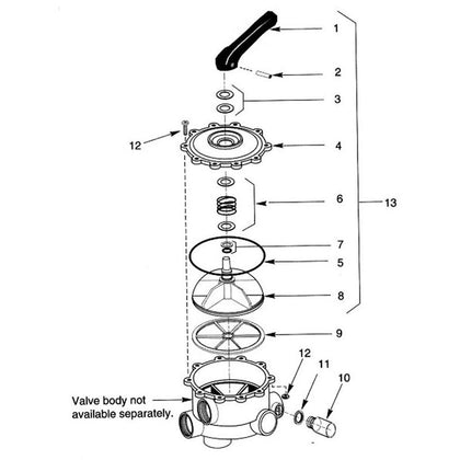 Sta-Rite 2" Side Mount Multiport Valve WC 212-150P/PA