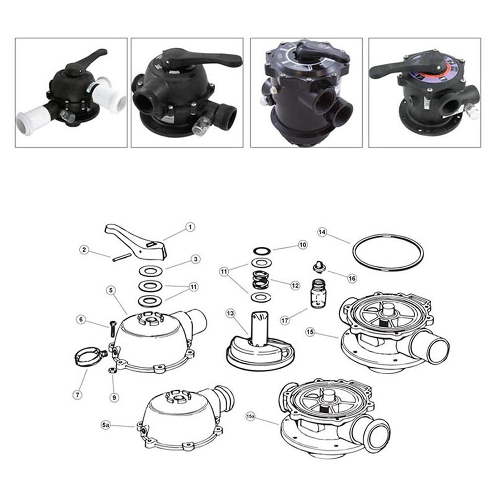 Jacuzzi DVK 6 , DVK 7, 6 Way Dial Valve