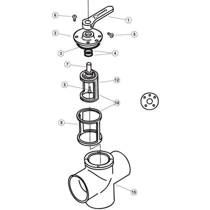 Pentair Ortega 3 Port CPVC Valve