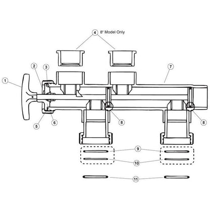 Pent Am Prod ABS 2" Push Pull Valve