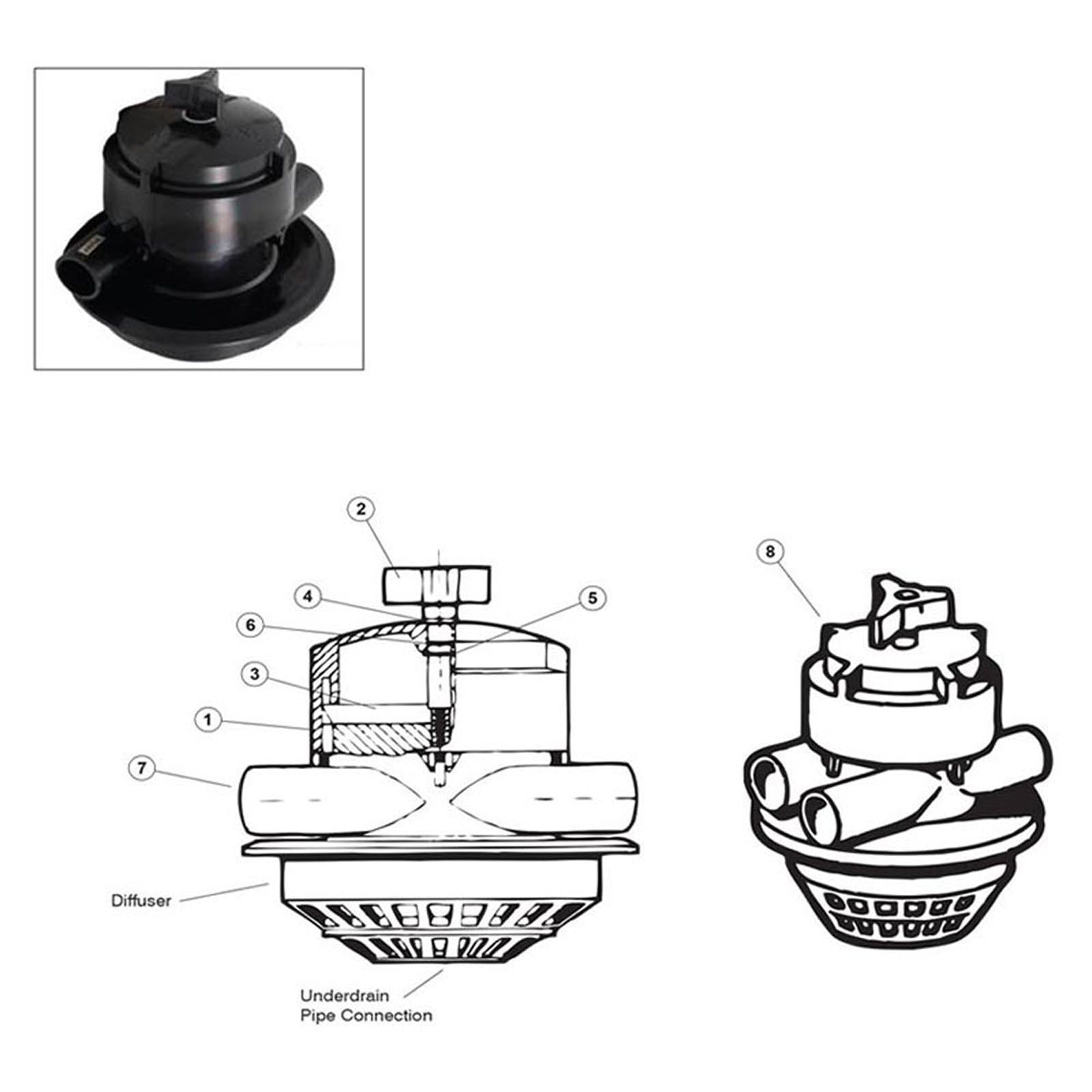 Hayward GM 400/4 Way GM Flange Mount Valve