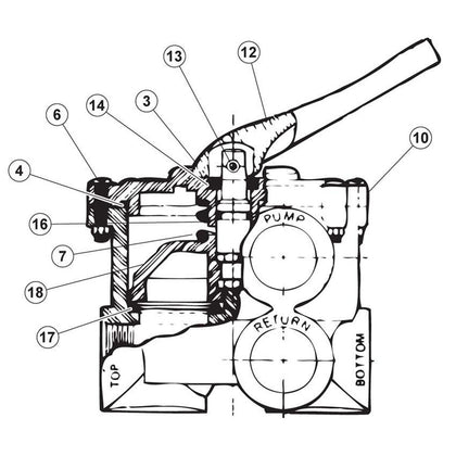 Hayward 1-1/2" Side Mount Vari-Flo Valve SP0710 (1969-1975)