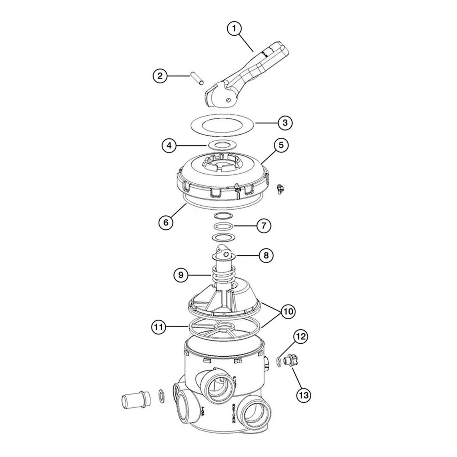 Astral Side Mount MPV 1-1/2", Universal, w/o Plumbing