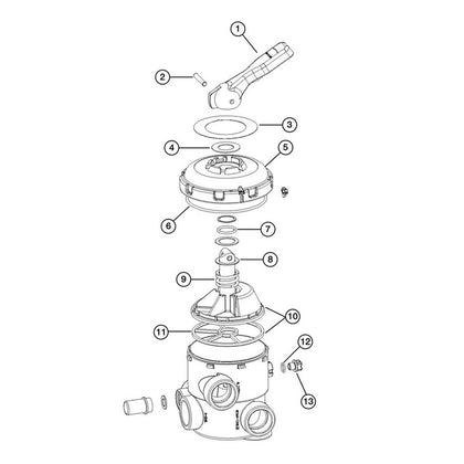 Astral Side Mount MPV 1-1/2", Universal, w/o Plumbing