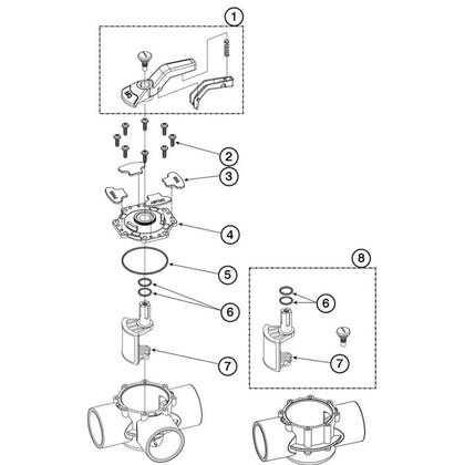 Waterway TruSeal Diverter Valve, 2-Way/3-Way