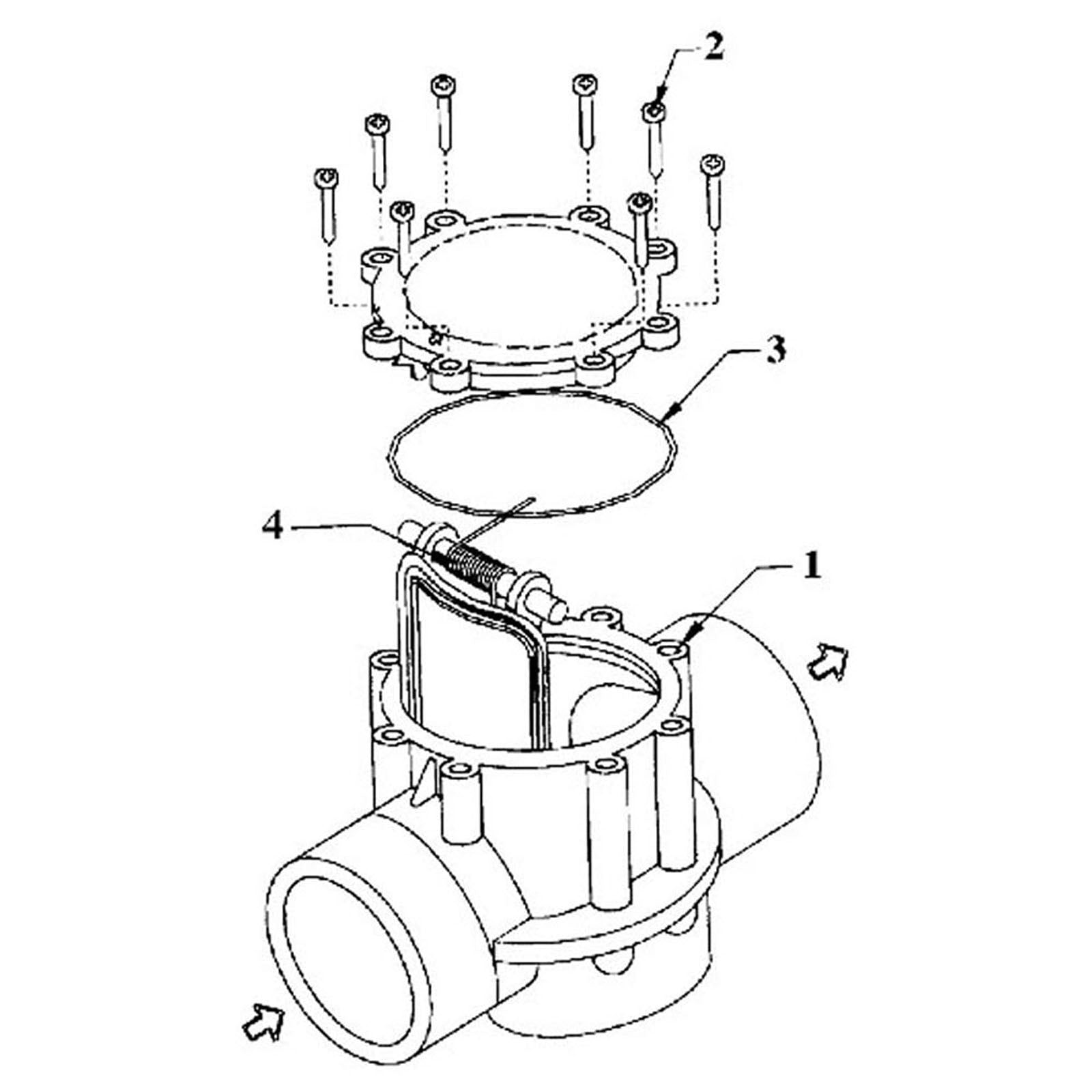 Check Valve, Waterpik/Jandy CPVC with Clear Lid