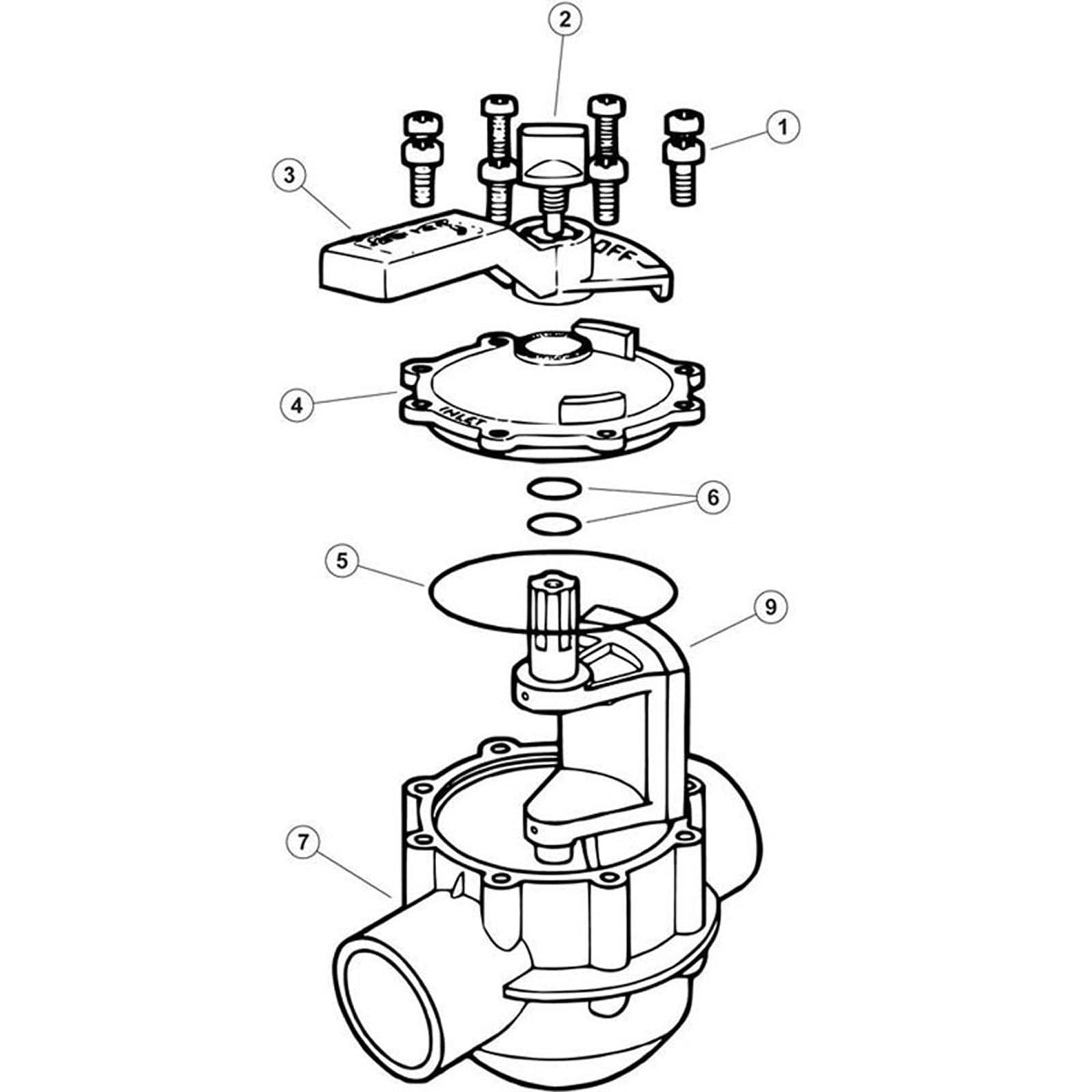 Waterpik Jandy 2 Way CPVC Gray Valve