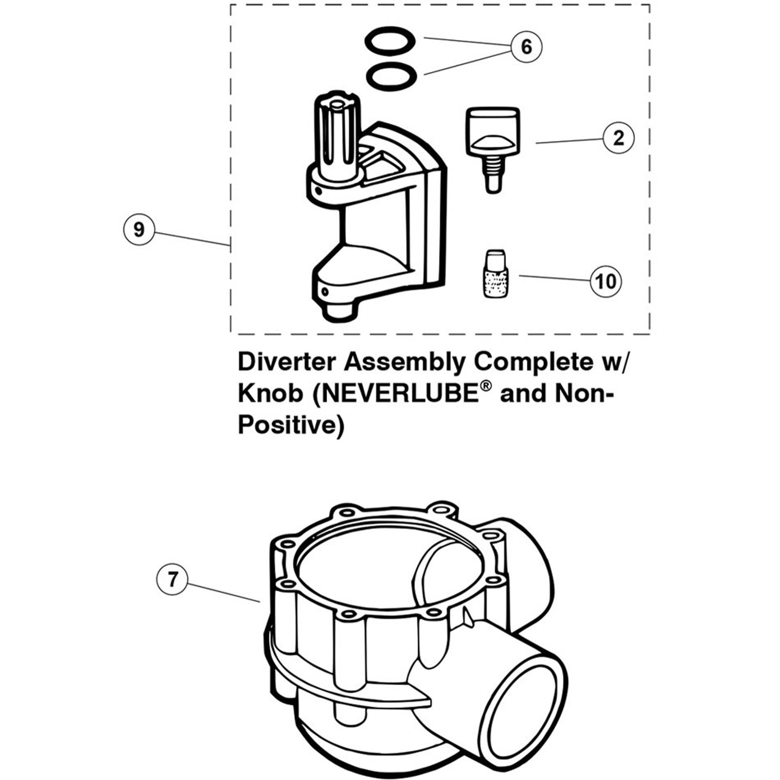 Waterpik Jandy 90 deg 2 Way CPVC Gray Valve