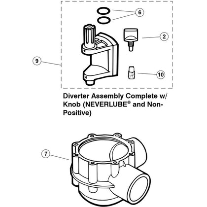 Waterpik Jandy 90 deg 2 Way CPVC Gray Valve