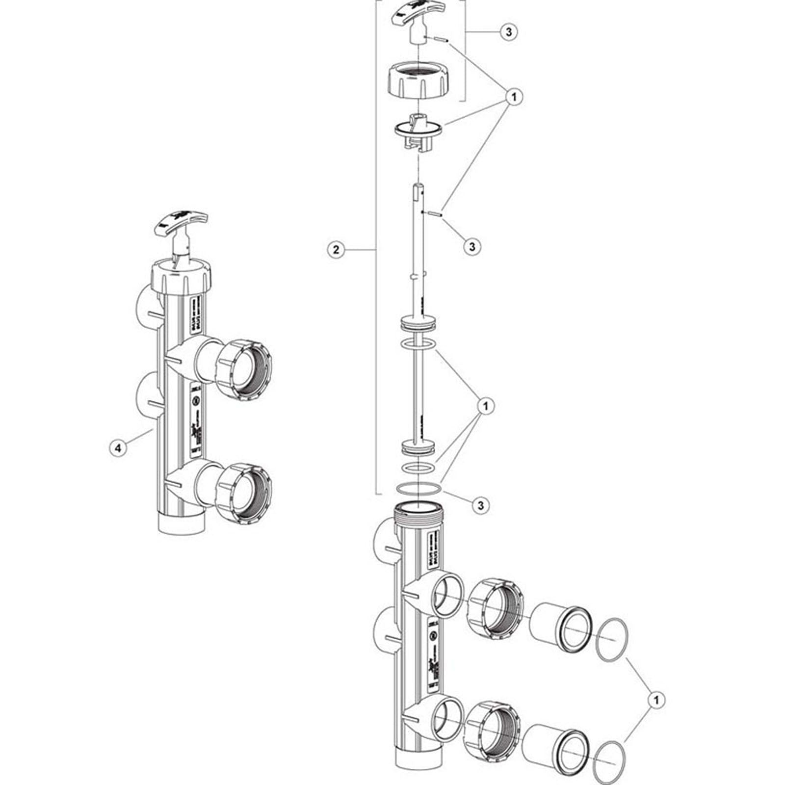 Zodiac Jandy Slide Valve BWVL-SLD, SVLV8 & SVLV2