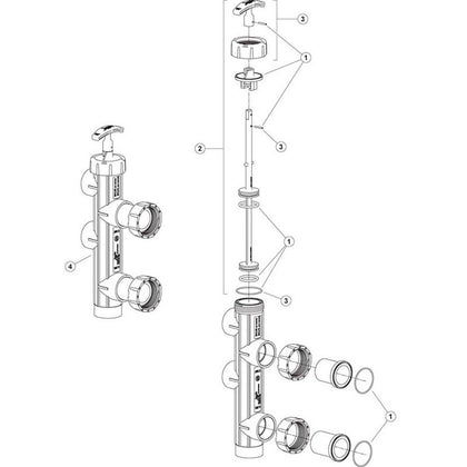 Zodiac Jandy Slide Valve BWVL-SLD, SVLV8 & SVLV2