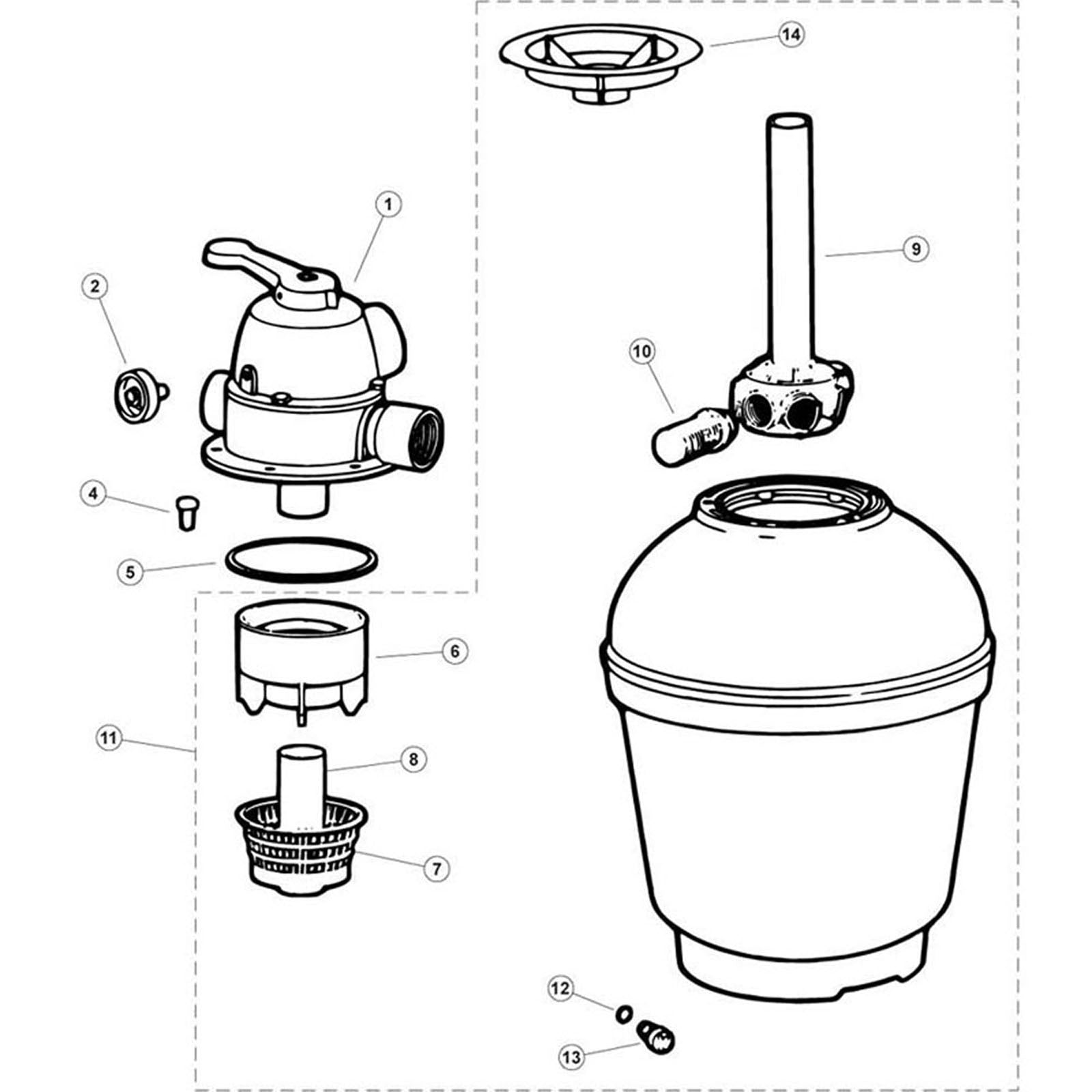 Sand Filter, Jacuzzi, MFM 15