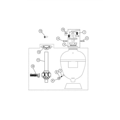 Sand Filter, Jacuzzi Splash SS160, SS185, SS240