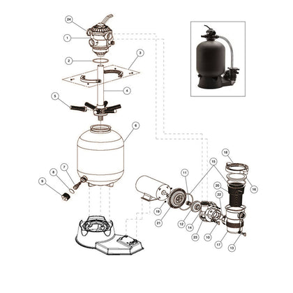 Jacuzzi JSA Above Ground Sand Filter System