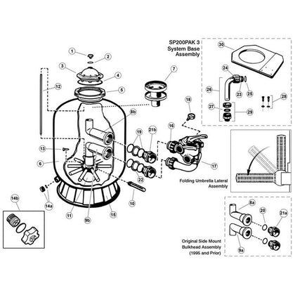 Sand Filter, Hayward, Pro Series S210S, S220S, S244S, S310S