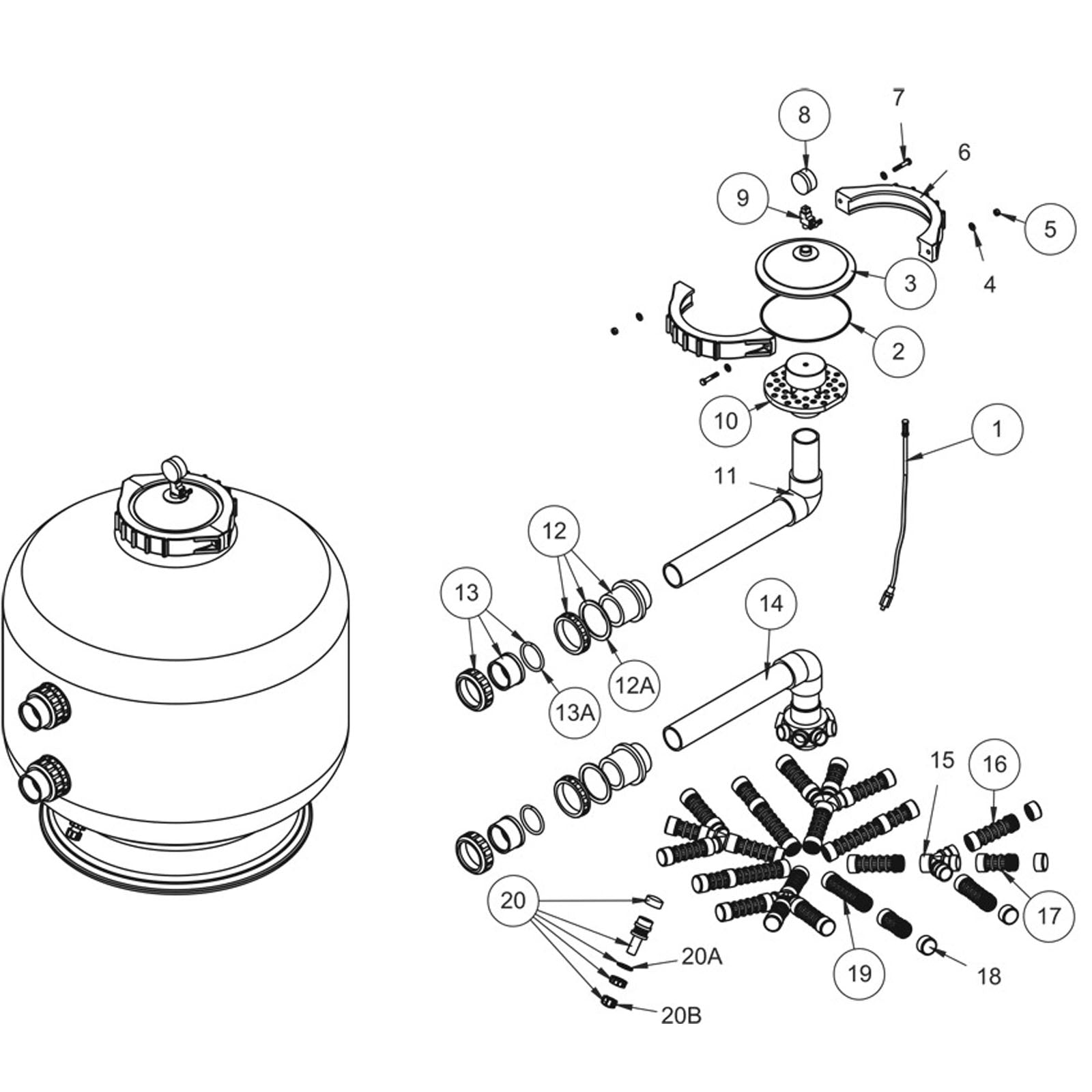 Sand Filter, Waterco HRV30, 2021 - Present