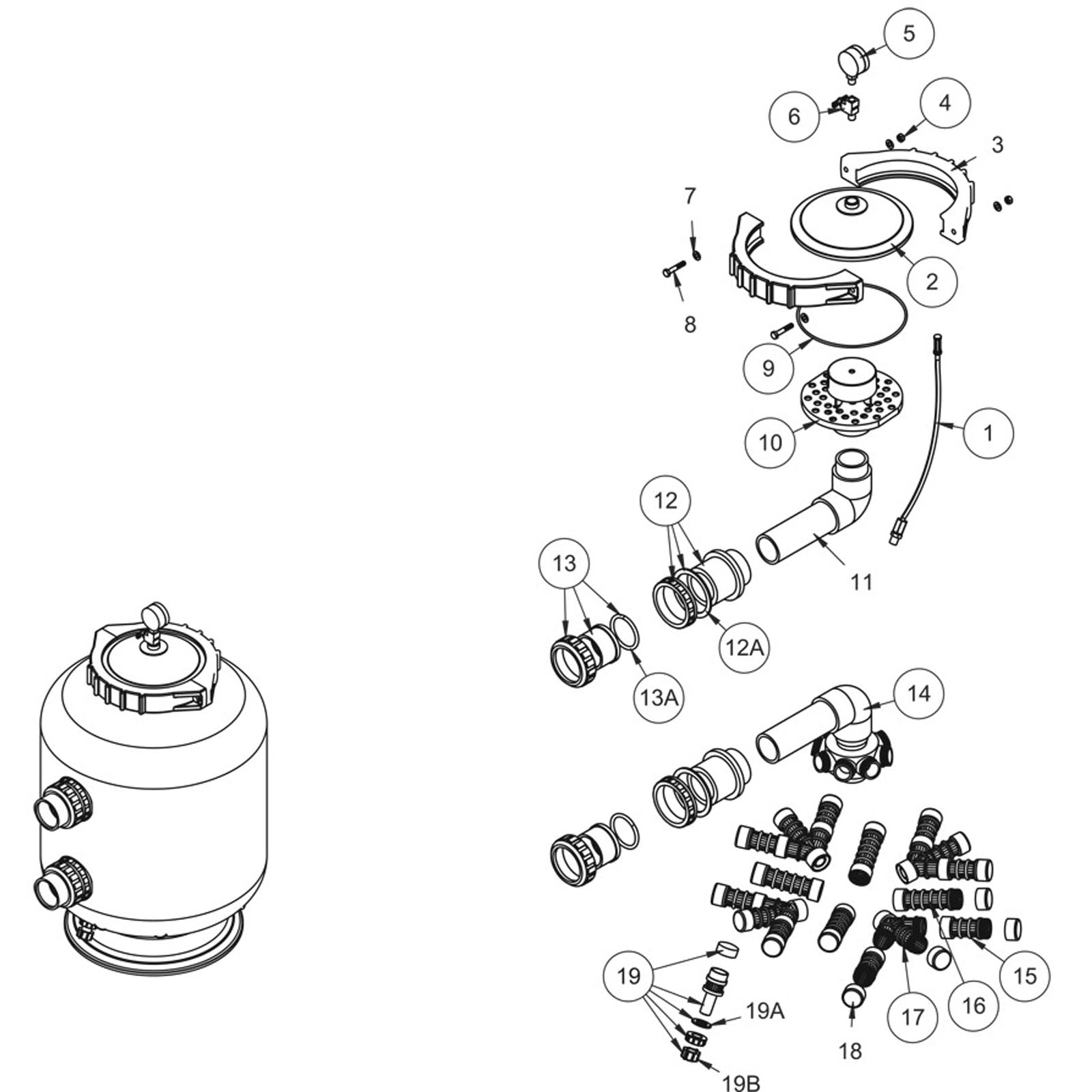 Sand Filter, Waterco HRV18, 2021 - Present