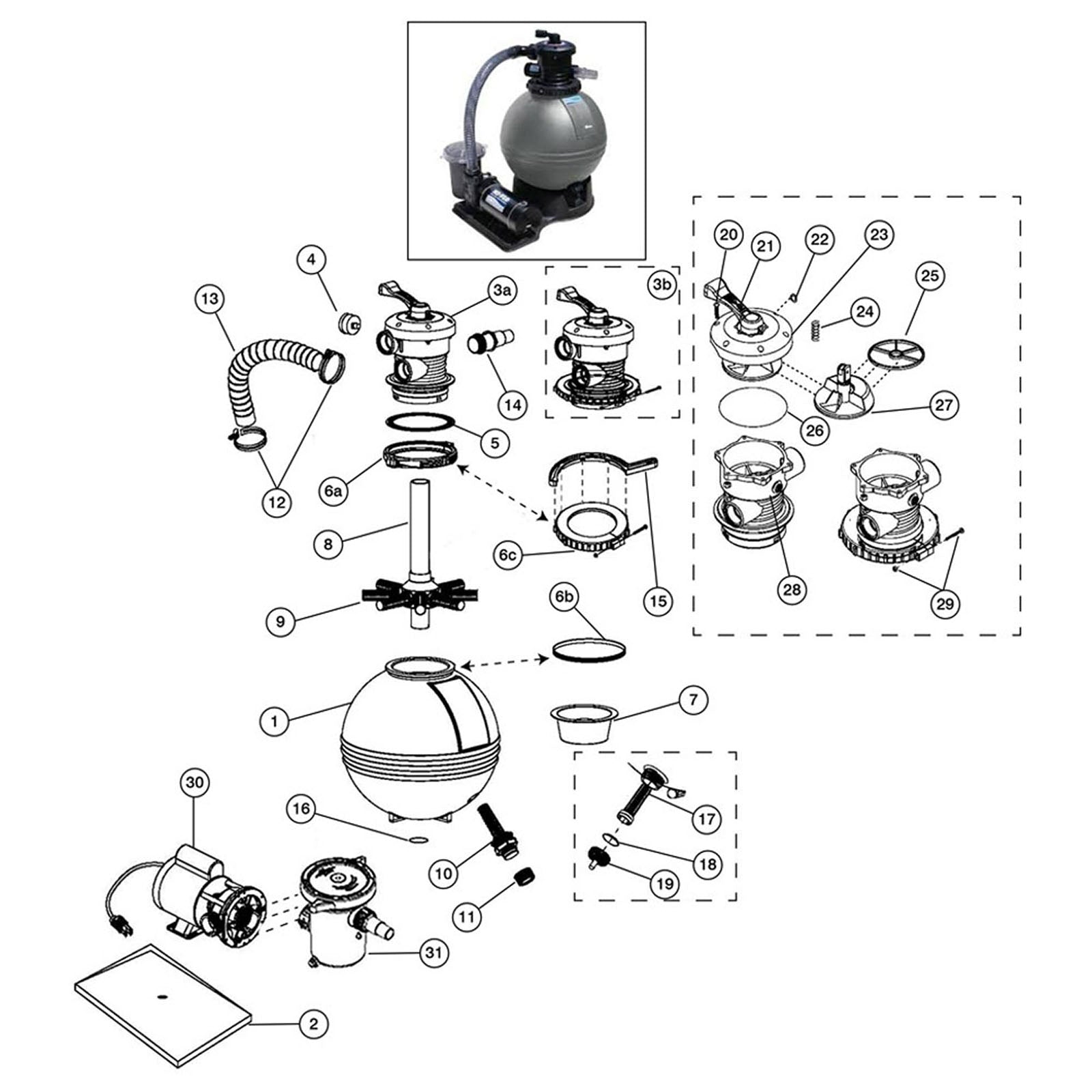 Waterway TWM Sand Filter Package