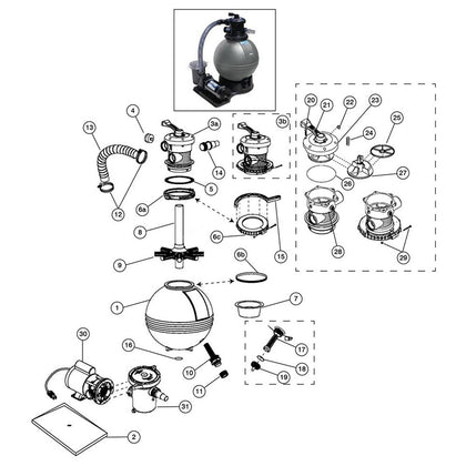 Waterway TWM Sand Filter Package