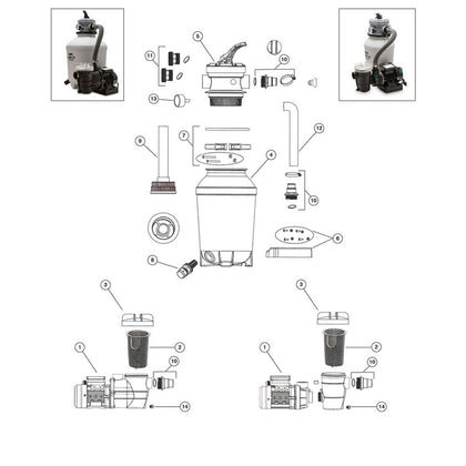 GAME SandPRO 35D/50D/75D Sand Filter Replacement Parts