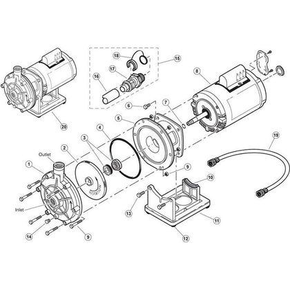 Polaris Booster Pump Prior to Serial # M120111001, PB4-60